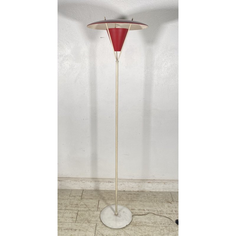 RARA LAMPADA DA TERRA STILNOVO PIANTANA ANNI 50 DESIGN FLOOR LAMP VINTAGE MARMO