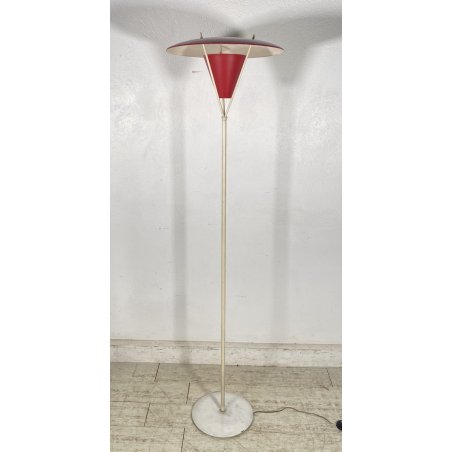 RARA LAMPADA DA TERRA STILNOVO PIANTANA ANNI 50 DESIGN FLOOR LAMP VINTAGE MARMO