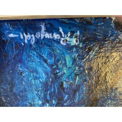 DIPINTO OLIO P. Rampoldi RITRATTO MADONNA VERGINE MARIA MATERICO RELIGIOSO '900