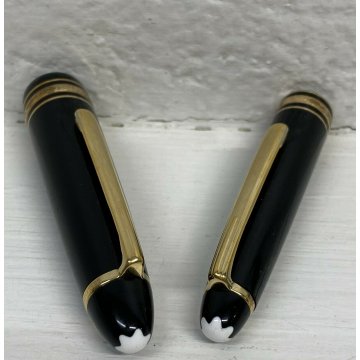 PARURE 2 PENNA STILOGRAFICA MONTBLANC 14k GERMANY MEISTERSTUCK 146 VINTAGE NERE