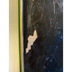 DIPINTO OLIO P. Rampoldi RITRATTO MADONNA VERGINE MARIA MATERICO RELIGIOSO '900