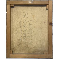 RITRATTO DIPINTO OLIO TELA Luigi Immediata NUDO FEMMINILE SFONDO SURREALE '900