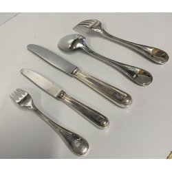 SERVIZIO POSATE 12 pers  Christofle Albi METALLO ARGENTATO LUXURY CURTLERY '70