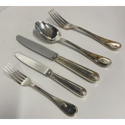 SERVIZIO POSATE 12 pers  Christofle Albi METALLO ARGENTATO LUXURY CURTLERY '70