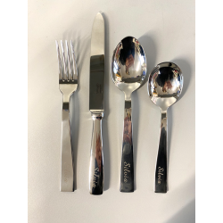 SET POSATE 4 Pz. Sambonet ACCIAIO INOX  DESIGN Gio Ponti PERSONALIZZATE Silvia