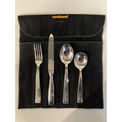 SET POSATE 4 Pz. Sambonet ACCIAIO INOX  DESIGN Gio Ponti PERSONALIZZATE Silvia