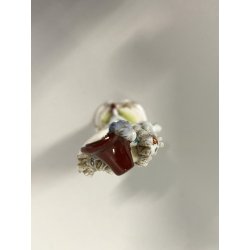 STATUINA VINTAGE FIGURA DAMA CAPPELLO PORCELLANA Meissen 1964 COLLEZIONE 8,5cm7h