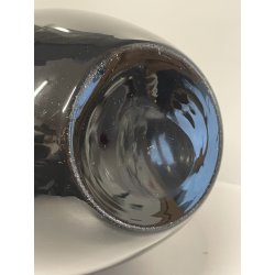 ELEGANTE VASO VETRO MURANO SOMMERSO ROSSO NERO NASON MORETTI ATTR ANNI 70 ITALY