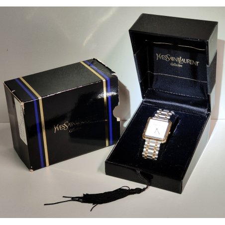 OROLOGIO POLSO Yves Saint Laurent YSL COLLECTION quartz WRIST WATCH DATA box MEN