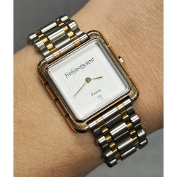 OROLOGIO POLSO Yves Saint Laurent YSL COLLECTION quartz WRIST WATCH DATA box MEN