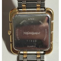 OROLOGIO POLSO Yves Saint Laurent YSL COLLECTION quartz WRIST WATCH DATA box MEN