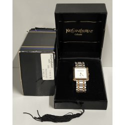 OROLOGIO POLSO Yves Saint Laurent YSL COLLECTION quartz WRIST WATCH DATA box MEN