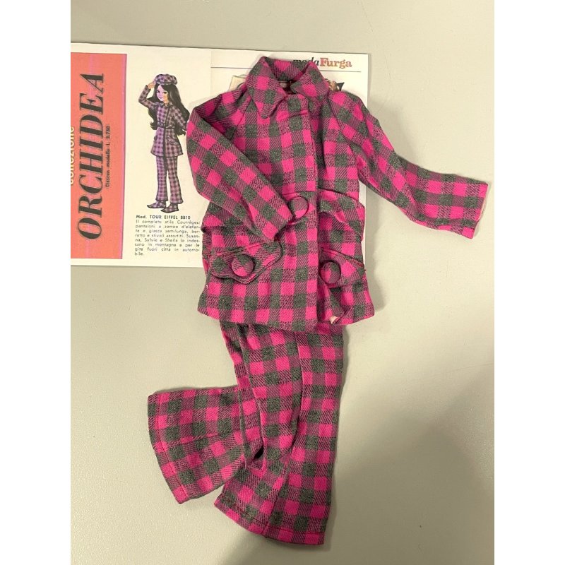 originale COMPLETO abito 2 pezzi Furga ALTA MODA mod 8810 TOUR EIFFEL 1966