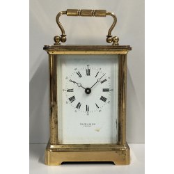 ANTICO OROLOGIO OFFICIER Taylor & Bligh PENDULETTE TAVOLO Travel Clock ENGLAND