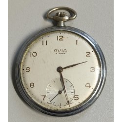 ANTICO OROLOGIO TASCA Avia SHR 4152 epoca 900 Old Pocket Watch MONTRE de POCHE