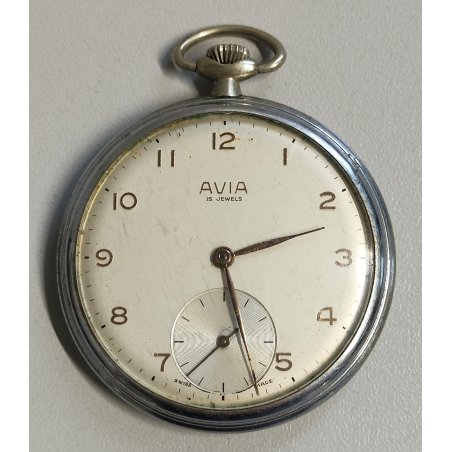 ANTICO OROLOGIO TASCA Avia SHR 4152 epoca 900 Old Pocket Watch MONTRE de POCHE