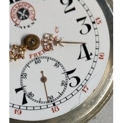 ANTICO OROLOGIO TASCA A. Rosskopf '900 Dubois Freres TASCHINO Old Pocket Watch