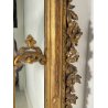 ANTICA GRANDE CAMINIERA LUIGI XVI SPECCHIERA 1900 SPECCHIO LEGNO INTAGLIATO ORO