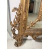 ANTICA GRANDE CAMINIERA LUIGI XVI SPECCHIERA 1900 SPECCHIO LEGNO INTAGLIATO ORO