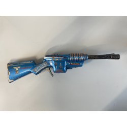 GIOCO LATTA VINTAGE FUCILE SPAZIALE TRIPLE GUN H3 Machine Gun Horikawa JAPAN