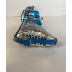 GIOCO LATTA VINTAGE FUCILE SPAZIALE TRIPLE GUN H3 Machine Gun Horikawa JAPAN