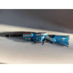 GIOCO LATTA VINTAGE FUCILE SPAZIALE TRIPLE GUN H3 Machine Gun Horikawa JAPAN