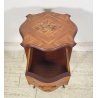 ANTICO COMODINO INGLESE LEGNO 1950 INTARSIATO CAMERA SALOTTO ARMADIO ETAGERE OLD