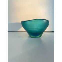 CIOTOLA CORROSO VETRO Murano DESIGN Carlo Scarpa PER Venini GLASS BOWL IRIDATO