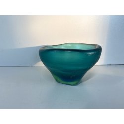 CIOTOLA CORROSO VETRO Murano DESIGN Carlo Scarpa PER Venini GLASS BOWL IRIDATO