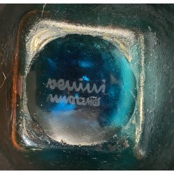 CIOTOLA CORROSO VETRO Murano DESIGN Carlo Scarpa PER Venini GLASS BOWL IRIDATO