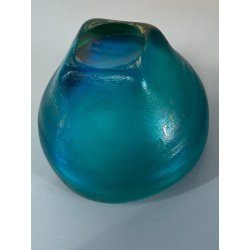 CIOTOLA CORROSO VETRO Murano DESIGN Carlo Scarpa PER Venini GLASS BOWL IRIDATO