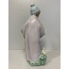 FIGURINA BAMBINO OCA PORCELLANA Lladrò GIRL WITH GOOSE Mod. 6101 PORCELAIN '900