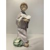 FIGURINA BAMBINO OCA PORCELLANA Lladrò GIRL WITH GOOSE Mod. 6101 PORCELAIN '900