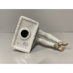 FIGURINA BAMBINA con TRECCE PORCELLANA GDR Mod. 1443 VINTAGE