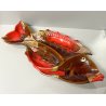 GRANDE VASSOIO CERAMICA SMALTATA firmato VALLARIUS pesce PIATTO centrotavola