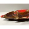 GRANDE VASSOIO CERAMICA SMALTATA firmato VALLARIUS pesce PIATTO centrotavola