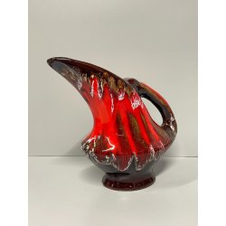 stupenda CARAFFA BROCCA CERAMICA SMALTATA firmato VALLARIUS centrotavola