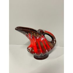 stupenda CARAFFA BROCCA CERAMICA SMALTATA firmato VALLARIUS centrotavola