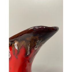 stupenda CARAFFA BROCCA CERAMICA SMALTATA firmato VALLARIUS centrotavola