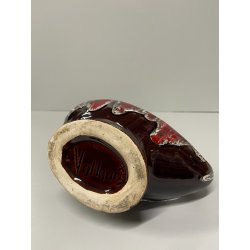 stupenda CARAFFA BROCCA CERAMICA SMALTATA firmato VALLARIUS centrotavola