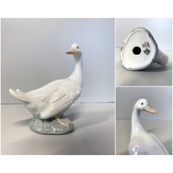 FIGURINA OCA PORCELLANA NAO by Lladrò GOOSE VINTAGE PORCELAIN 12 cm /h 1978