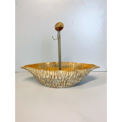 PORTA NOCI VASSOIO CENTROTAVOLA FRUTTA SECCA DESIGN Aldo Tura Macabo VINTAGE '50