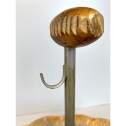 PORTA NOCI VASSOIO CENTROTAVOLA FRUTTA SECCA DESIGN Aldo Tura Macabo VINTAGE '50