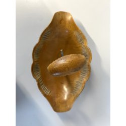 PORTA NOCI VASSOIO CENTROTAVOLA FRUTTA SECCA DESIGN Aldo Tura Macabo VINTAGE '50