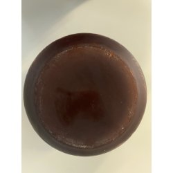 ANTICO VASO VETRO STILE Gallé CAMMEO GLASS PAESAGGIO FORESTA ARTNOUVEAU ø 18cm