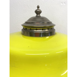 LAMPADA DA TAVOLO VINTAGE DESIGN Carlo Nason Mazzega VETRO MURANO ROSSO LIME '60