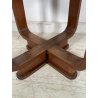 ANTICO TAVOLINO ROTONDO DECO LEGNO RADICA epoca 1930 TAVOLO FUMO SALOTTO VINTAGE