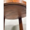 ANTICO TAVOLINO ROTONDO DECO LEGNO RADICA epoca 1930 TAVOLO FUMO SALOTTO VINTAGE