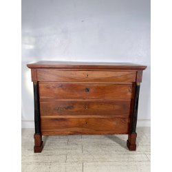 ANTICO COMO IMPERO 4 CASSETTI epoc 800 legno NOCE EBANIZZATO CASSETTIERA SEGRETO