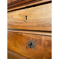 ANTICO COMO IMPERO 4 CASSETTI epoc 800 legno NOCE EBANIZZATO CASSETTIERA SEGRETO